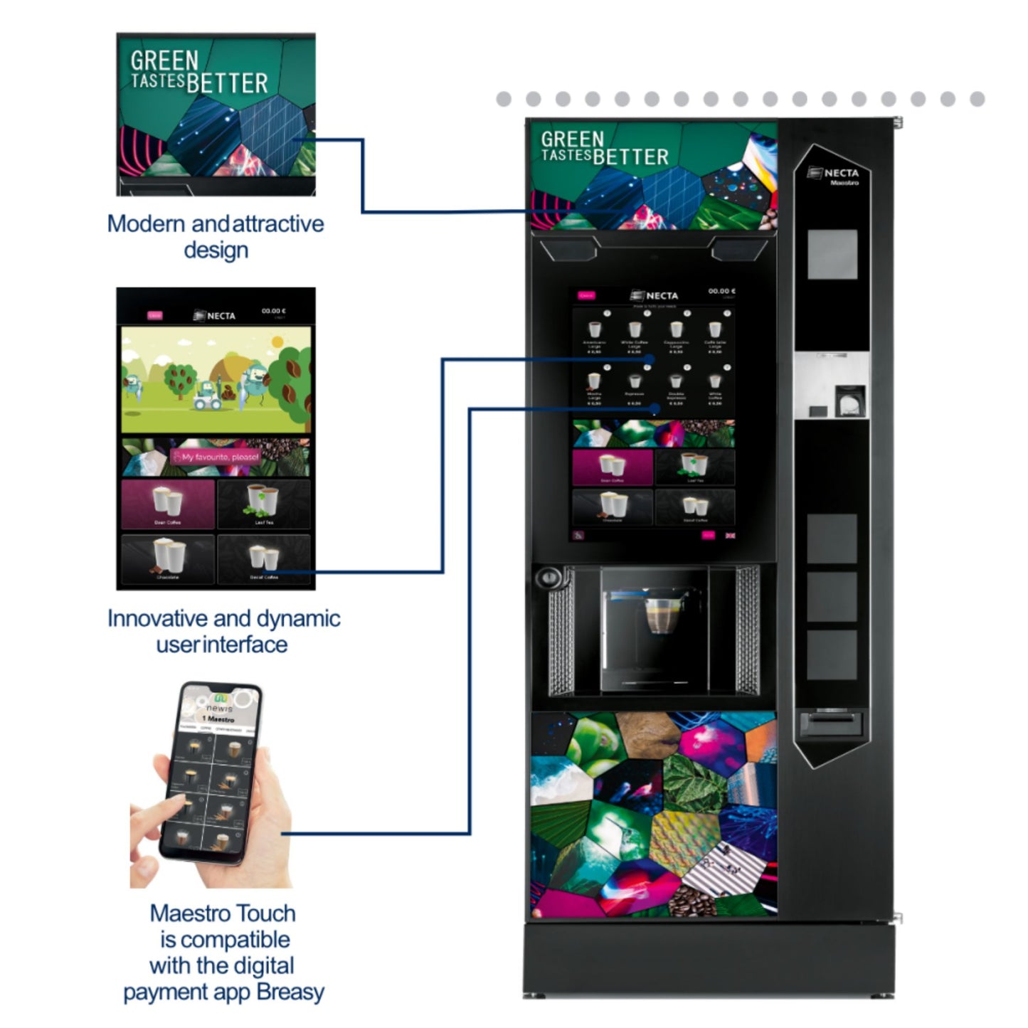 Necta Barista 1000 (touch screen or Direct Selection)