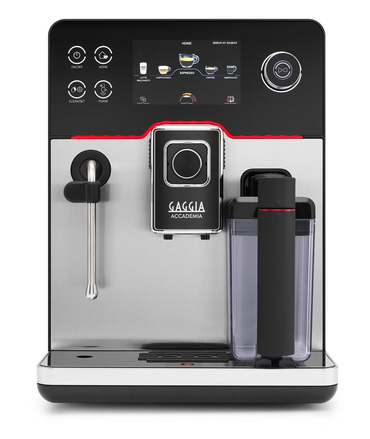 Gaggia Accademia Glass Black - One Touch Cappuccino Coffee Machine