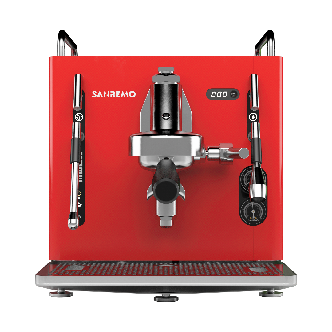 Cube Domestic Espresso Machine Red