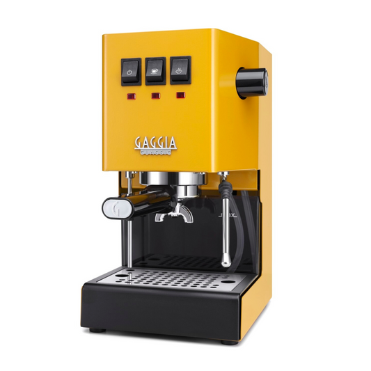 Gaggia Classic E24 Evo Manual Espresso Coffee Machine Yellow